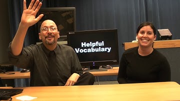 Helpful Vocabulary and "Lesson 18" review (ASLU curriculum) American Sign Language (ASL)  (Katelyn)