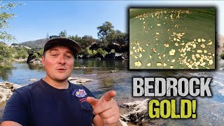 BIG Gold Flakes Found in Bedrock!