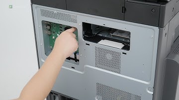 MX930/CX930/CX931/XC9325/XC9335—Installing the printer hard disk