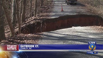 Collapsed culvert, road traps nearly a dozen families in Lincoln County neighborhood