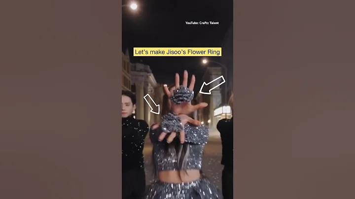 Jisoo’s flower ring 💍 making with paper #shorts #youtubeshorts #jisoo #jisooblackpink #blackpink