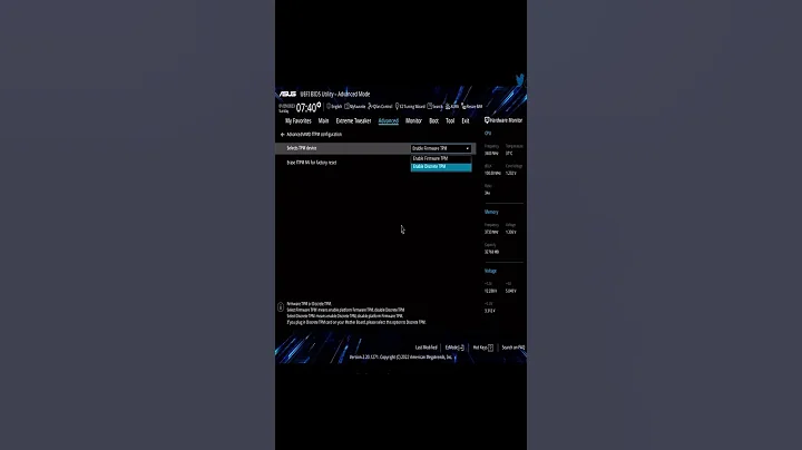 Enable AMD fTPM on ASUS Boards: Condensed (Short)