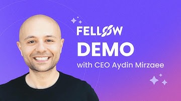 [2023] Fellow.app Demo with CEO Aydin Mirzaee ✨🚀