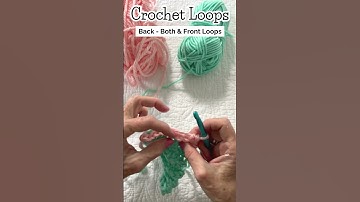 BACK LOOP SINGLE CROCHET for Beginners Rib Stitch How to Crochet for Beginners Back Loop Only BL FL
