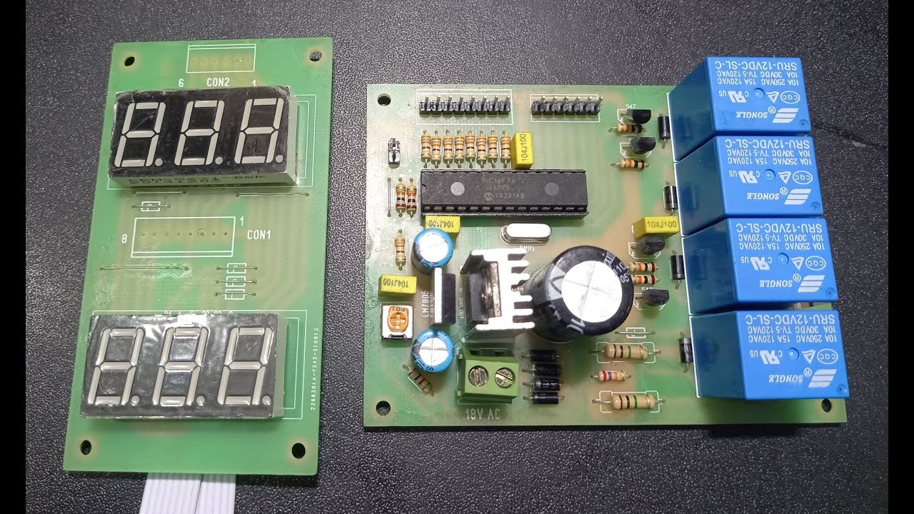 4 Relay voltage stabilizer Control Card YouTube