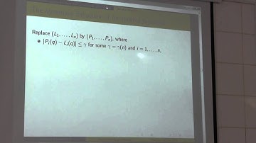 Jan 29. Talk 4. A geometric approach to simultaneous approximation