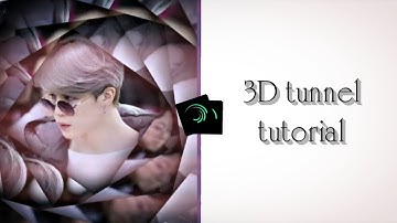 3D tunnel - alight motion tutorial