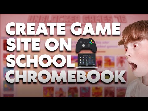 How To Make A GAME SITE On School Chromebook!