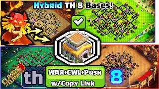 🏆TOP 10 WORLD BEST TH8 War Base With Link | Th8 Cwl Base With Link | Th8 Legend Base | 2026 screenshot 5