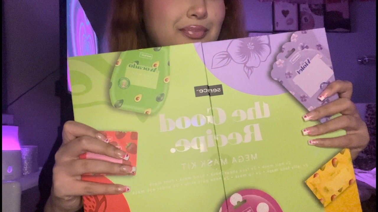 ASMR | Face Mask Gift Set Unboxing 🧖‍♀️✨ (Tapping & Crinkling Sounds)