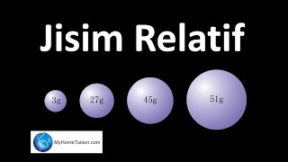 Kimia Tingkatan 4 KSSM Bab 3 | Jisim Relatif | Konsep Mol, Formula dan Persamaan Kimia