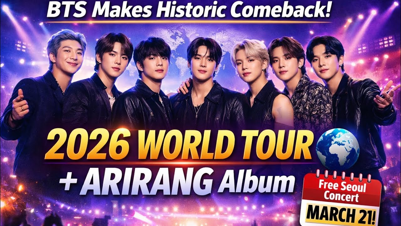 🌍🔥 BTS Sells Out North America & Europe! | ARIRANG World Tour 2026 💜🎶