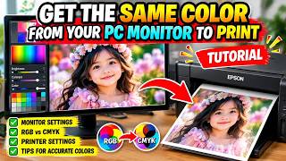 🖨️ HOW TO GET THE SAME COLOR FROM YOUR PC MONITOR TO YOUR PRINTER! 🎨