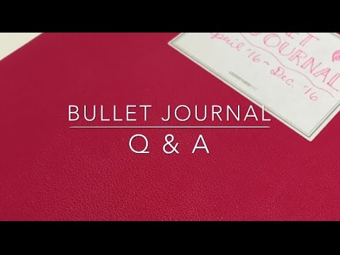 Bullet Journal Q&A leuchtturm1917 staples