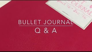 Bullet Journal Q&A
