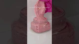 🍓Strawberries & Cream Body Scrub Recipe - click link on screen for recipe #diyskincare #bodyscrub