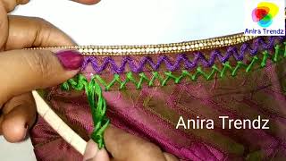 Stitched Blouse Hand Embroidery Tutorial - Komal Stitch