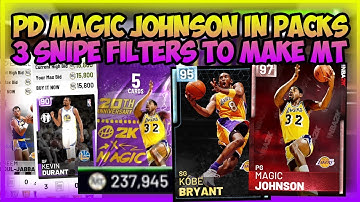 NBA2K19 PD MAGIC JOHNSON PACKS - HOW TO MAKE MT ON PACK DAYS - 3 SNIPE FILTERS TO MAKE YOU MT!!!