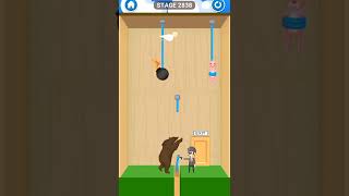 rescue cut rope puzzle stage 2838| rescue cut rope puzzle game for android and iOS #short screenshot 2