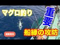 重要！船縁の攻防（相模湾沖のマグロ）