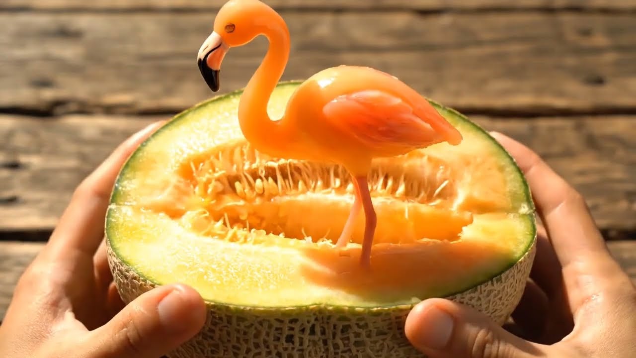 Ripe Fruits Split Open to Reveal Living Animals | Ultra-Realistic AI Fruit Creature Compilation ASMR