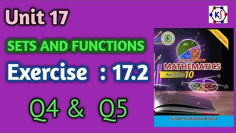SET AND FUNCTIONS || Exercise 17.2|| Part 2||Grade 10 ||Q4 & Q5|| Union, Intersection, Difference 👍
