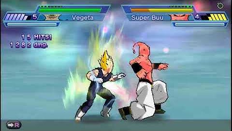 Dragon Ball Z Shin Budokai 2: Majin Vegeta Cancel Combo