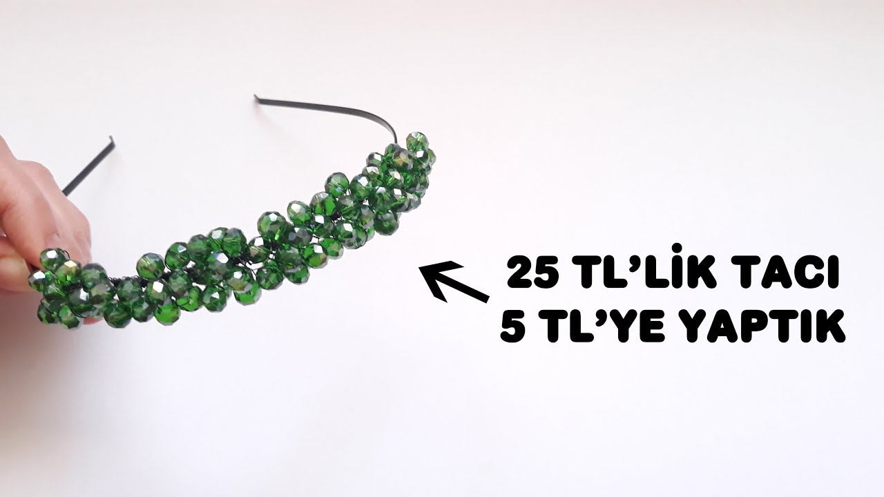 Kristal taşlı taç yapımı