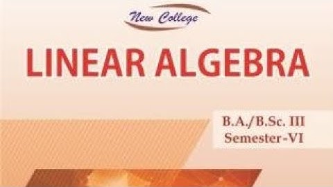 2021 BA mdu paper solution linear algebra 6th semester solution