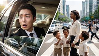 4354. On His Wedding Day, The Korean Billionaire CEO Saw His Black Ex Wife With Triplets... He Froze
