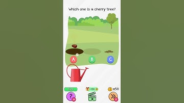 Braindom level 61 which one is cherry tree #games #braining #gaming #braindom #challenge #apt #iq