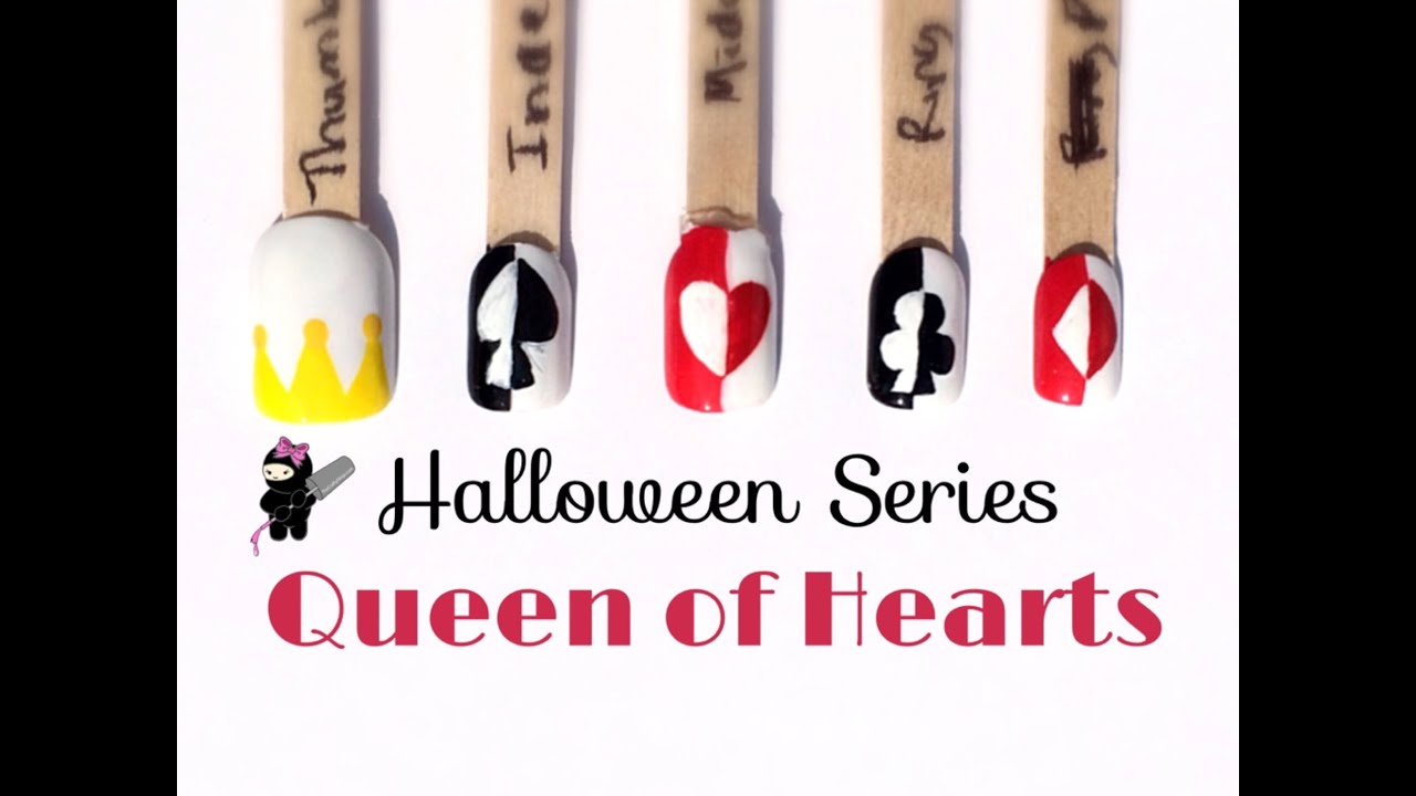 Queen Of Hearts Nails The Crafty Ninja