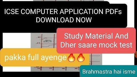 CLASS 10 ICSE | Computer Application| Mock tests and Mcqs| SEMESTER 1| 2021-22 #computer #icse