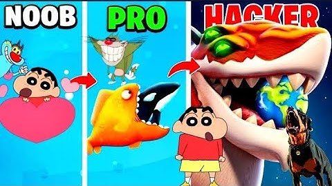 NOOB VS PRO VS HACKER | IN TASTY BLUE WITH SHINCHAN&  CHOP