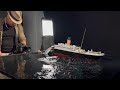 Making of the Titanic break-up and sink scene using a scale model like the James Cameron film.