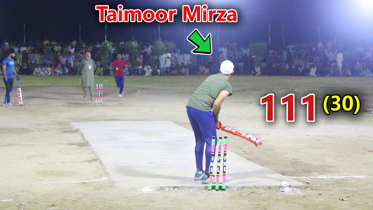 Need 111 Runs From 30 Balls Taimoor Mirza Vs Zaheer Kalia Chota Vicky ...