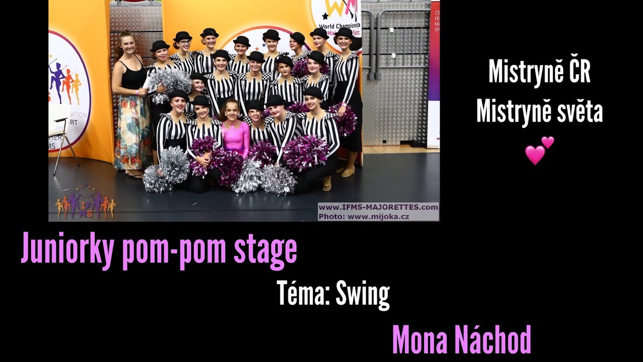 MONA NÁCHOD-Juniorky pom-pom stage 2019
