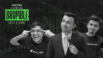 BRUMBLE 2025 - Inter IIT Finals - IIT BHU VS IIT KANPUR