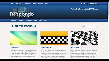 Respondo WordPress Theme Header Menu Options