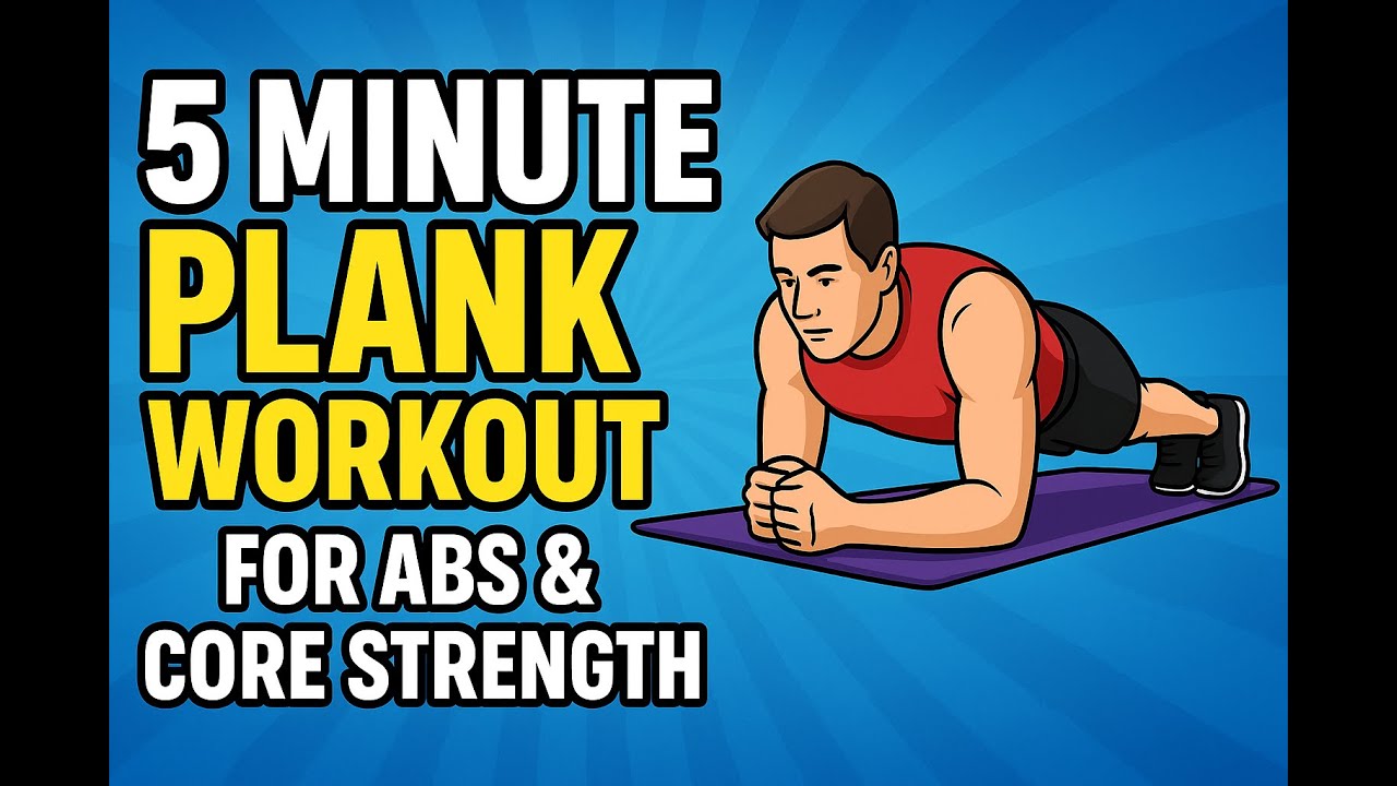 5 Minute Plank Workout for Abs & Core Strenght - YouTube