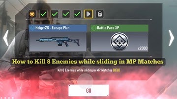 How to Kill 8 Enemies while sliding in MP Matches COD Mobile Game | Call Of Duty Events Guide