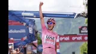 Cycling - Giro d'Italia 2024 - Tadej Pogacar 6th win on Stage 20, Romain Bardet blows up