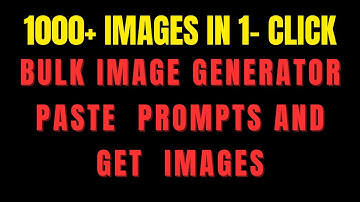 Bulk Image Generator | Paste Your Prompts and Get Stunning Images in One Click