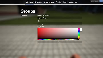 Nutscript - Playergroups System