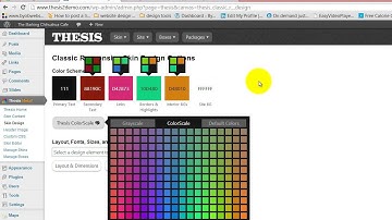 Thesis 2.1 Launch Party - Part 5 - Set the Site Colors with the Thesis 2.1 Color Scheme Generator