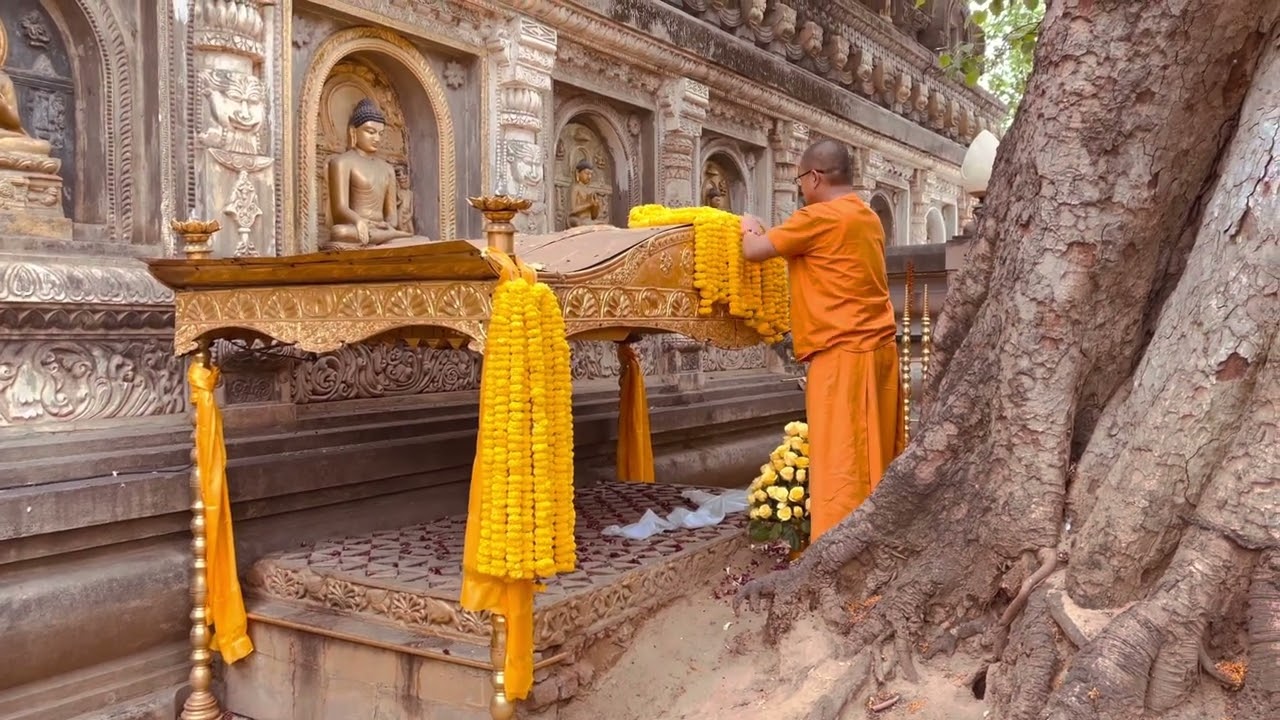 Thailand king’s son Birthday ceremony celebration at bodhgaya