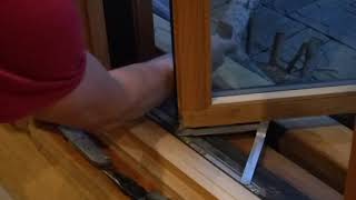 Adjusting a push out casement window