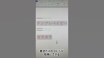 書式だけをコピペする簡単な方法を紹介#shorts