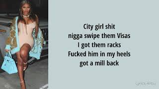 Saucy Santana - Shisha ft. City Girls (Lyrics Video)