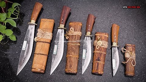 Bộ 4 Dao Mèo Lá Chắn - Sự Lựa Chọn Hàng Đầu Cho Các Chuyến Đi Rừng, Hàng chuẩn của HTX Dao Phúc Sen